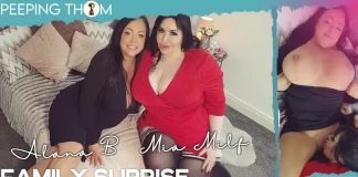 Peeping Thom - Family Suprise - Mia MILF & Alana B VR Porn