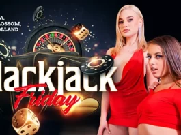 VRBangers - Blackjack Friday - Blake Blossom & Bella Rolland & Gia Derza VR Porn