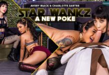WankzVR - Star Wankz: A New Poke - Avery Black & Charlotte Sartre VR Porn